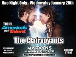 The Clairvoyants — SPECIAL EVENT - ONE NIGHT ONLY