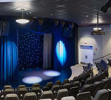 Spotlight on the stage